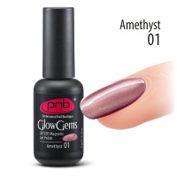 PNB Магнитный гель лак Glow Gems PNB 01 Amethyst