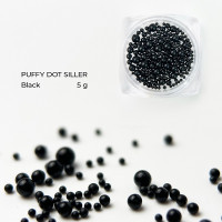 Puffy Dot Siller BLACK, 5g (бусинки для декора)