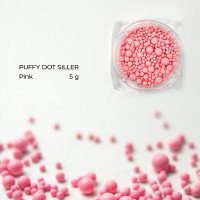 Puffy Dot Siller PINK, 5g (бусинки для декора)