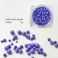 Puffy Dot Siller PURPLE, 5g (бусинки для декора)