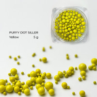 Puffy Dot Siller YELLOW, 5g (бусинки для декора)