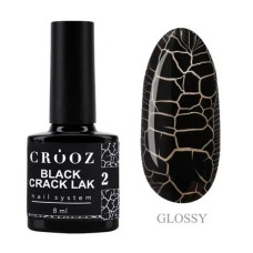 Crooz Гель лак Crack lak 8мл 2 Black