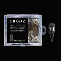Crooz Верхні форми Nail Forms Snake for design 1 Мигдаль