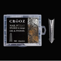 Crooz Верхние формы Nail Forms Snake for design 6 Edge