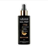 Crooz Подготовитель ногтей Nail Prep 3в1 Banana