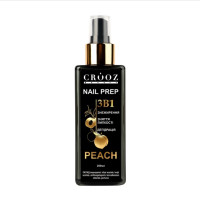 Crooz Подготовитель ногтей Nail Prep 3в1 Peach