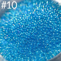 Бульонки для ногтей голубые 10