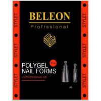 Beleon Верхние формы для наращивания ногтей 120шт Stylet