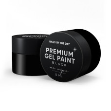 NAILSOFTHEDAY Premium gel paint Black no wipe