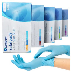 Medicom Нітрилові рукавички, щільність - 3.5г. - Slim Blue (блакитні) - 100шт