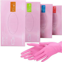 Nitrylex Нитриловые перчатки, плотность – 3.5г Pink (розовые) – 100шт