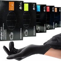 Nitrylex Нитриловые перчатки, плотность - 3.7г - PF Black (черные) - 100шт