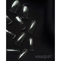 Типсы гелевые для ногтей в пластиковом контейнере 240шт Квадрат