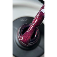Гель лак Кошачий глаз Saga Professional GLOW Cat 01