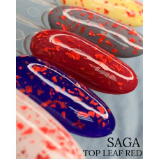 Saga Top Leaf red
