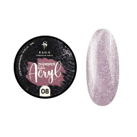 Saga Professional Гель для нарощення с шиммером Acryl gel 13мл 08