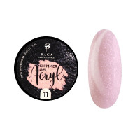 Saga Professional Гель для нарощення с шиммером Acryl gel 13мл 11