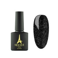 Sezavi Top Glitter Silver Закрепитель без липкого слоя с мелким шиммером