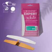 Staleks PRO Сменные файлы белые для пилки полумесяц EXPERT 42 100грит 50шт