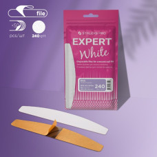 Staleks PRO Сменные файлы белые для пилки полумесяц EXPERT 42 240грит 50шт