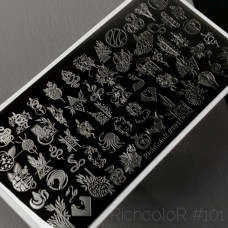 Пластина для стемпинга RichColor RR 101