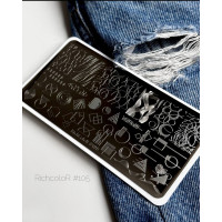 Пластина для стемпинга RichColor RR 105