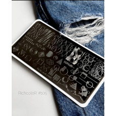 Пластина для стемпинга RichColor RR 105