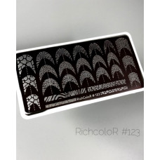 Пластина для стемпинга RichColor RR 123