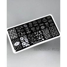 Пластина для стемпинга RichColor RR 129