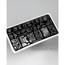 Пластина для стемпинга RichColor RR 130