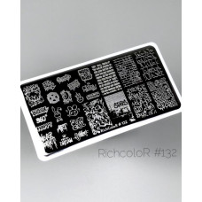 Пластина для стемпинга RichColor RR 132