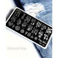Пластина для стемпинга RichColor RR 39