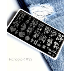 Пластина для стемпинга RichColor RR 39