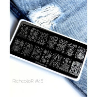 Пластина для стемпинга RichColor RR 46