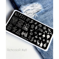 Пластина для стемпинга RichColor RR 48