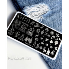 Пластина для стемпинга RichColor RR 48