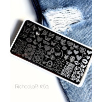Пластина для стемпинга RichColor RR 63