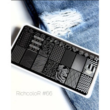 Пластина для стемпинга RichColor RR 66