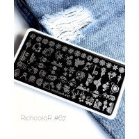 Пластина для стемпинга RichColor RR 67