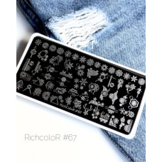 Пластина для стемпинга RichColor RR 67