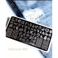 Пластина для стемпинга RichColor RR 68