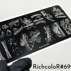 Пластина для стемпинга RichColor RR 69