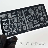 Пластина для стемпинга RichColor RR 74