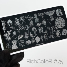 Пластина для стемпинга RichColor RR 75