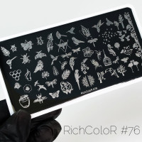 Пластина для стемпинга RichColor RR 76