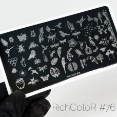 Пластина для стемпинга RichColor RR 76
