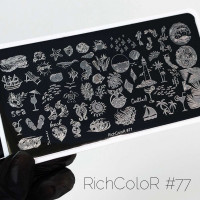 Пластина для стемпинга RichColor RR 77