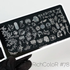 Пластина для стемпинга RichColor RR 78
