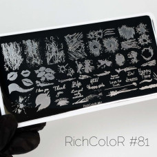 Пластина для стемпинга RichColor RR 81