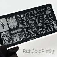 Пластина для стемпинга RichColor RR 83